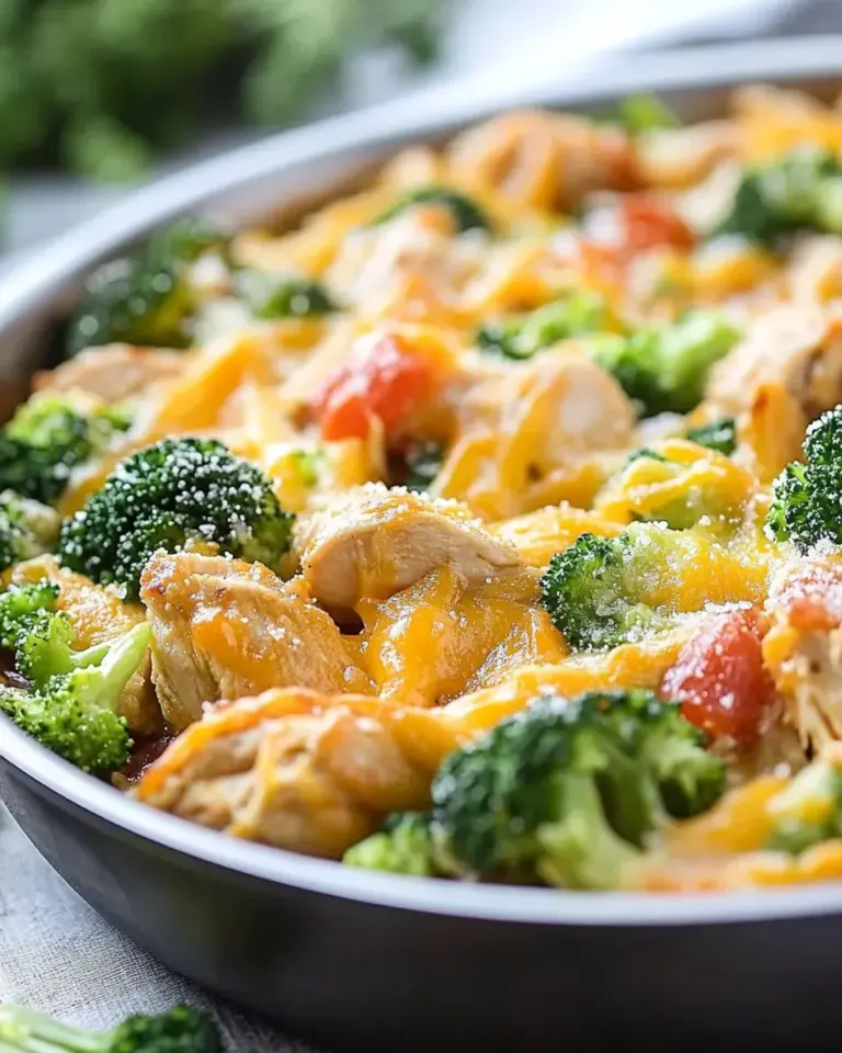 Easy Cheesy Broccoli Chicken Skillet Recipe photo