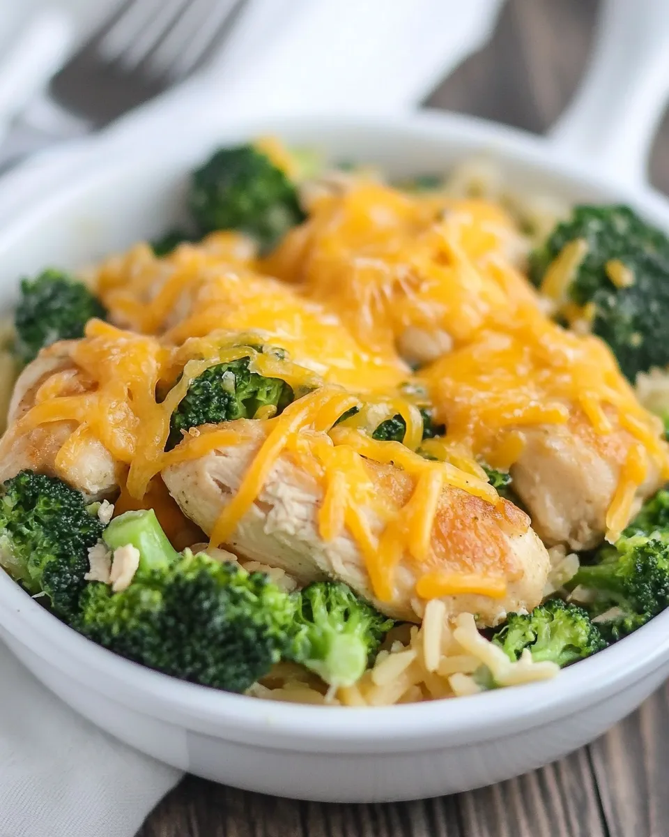 Delicious Cheesy Broccoli Chicken Skillet Recipe image