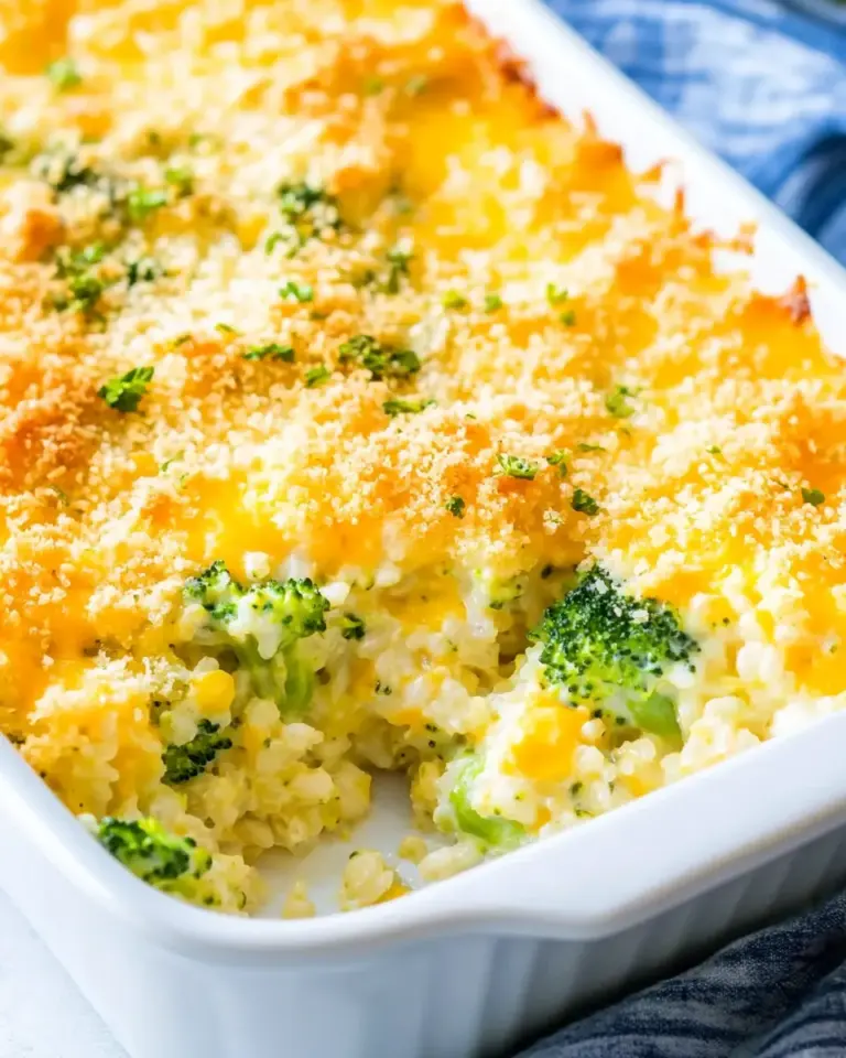 Homemade Cheesy Broccoli and Rice Casserole (from scratch) photo
