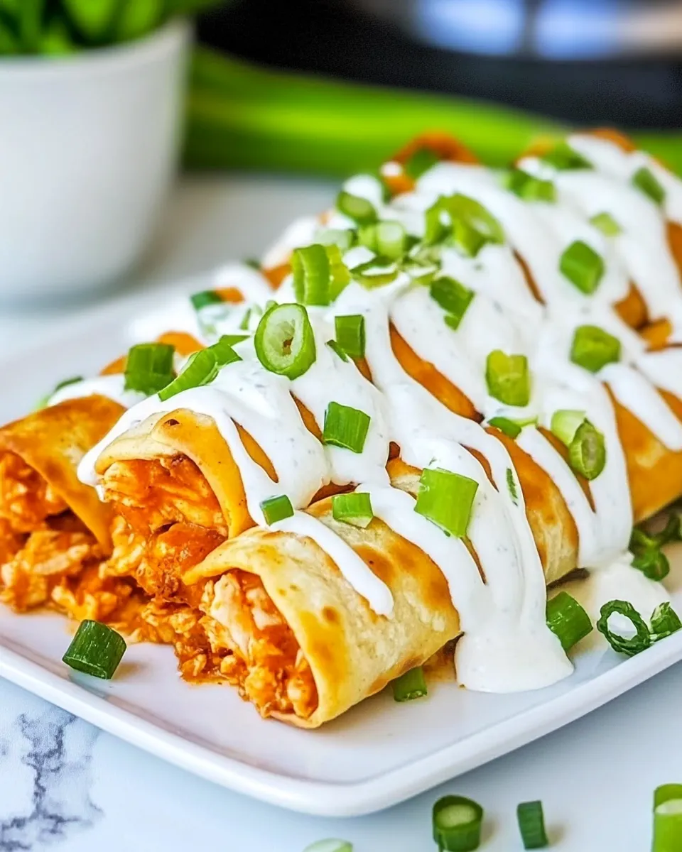 Quick Cheesy Buffalo Chicken Taquitos recipe photo