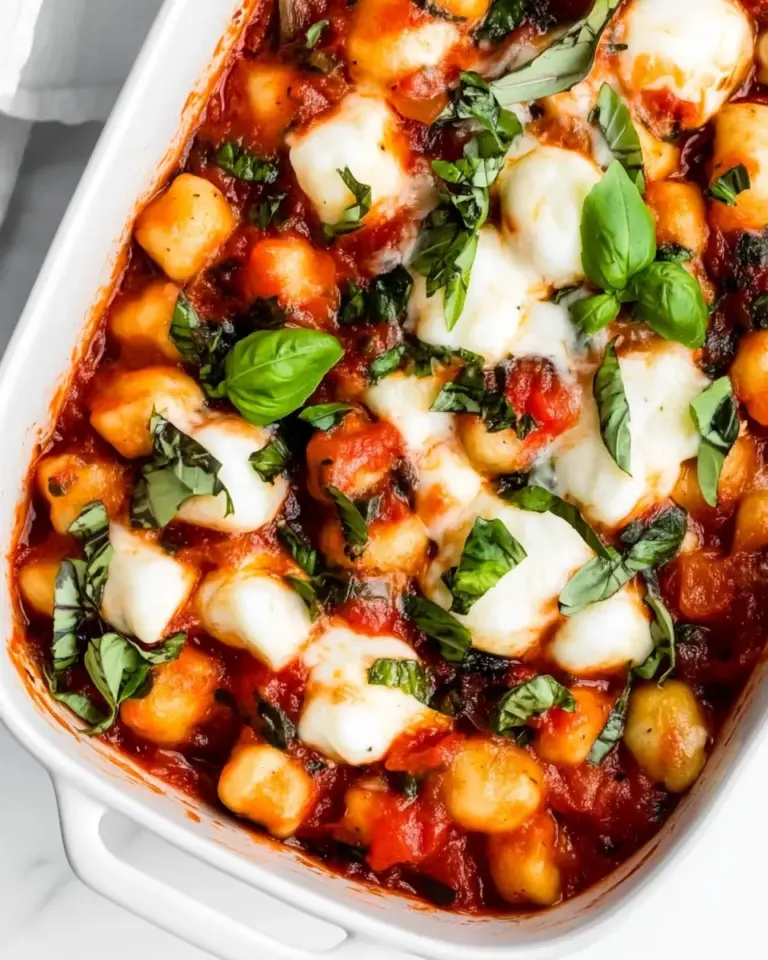 Homemade Cheesy Eggplant Gnocchi Caprese photo
