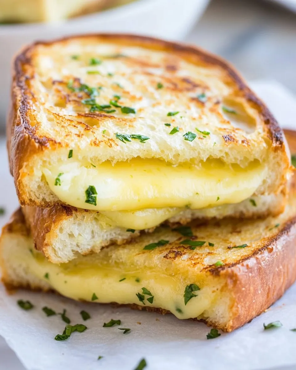 Easy Cheesy, Garlic Bread Sandwiches recipe photo