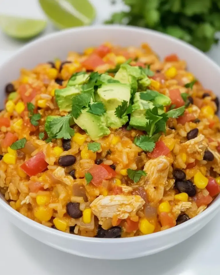 Homemade Cheesy Mexican Chicken And Rice (One Pot!) photo