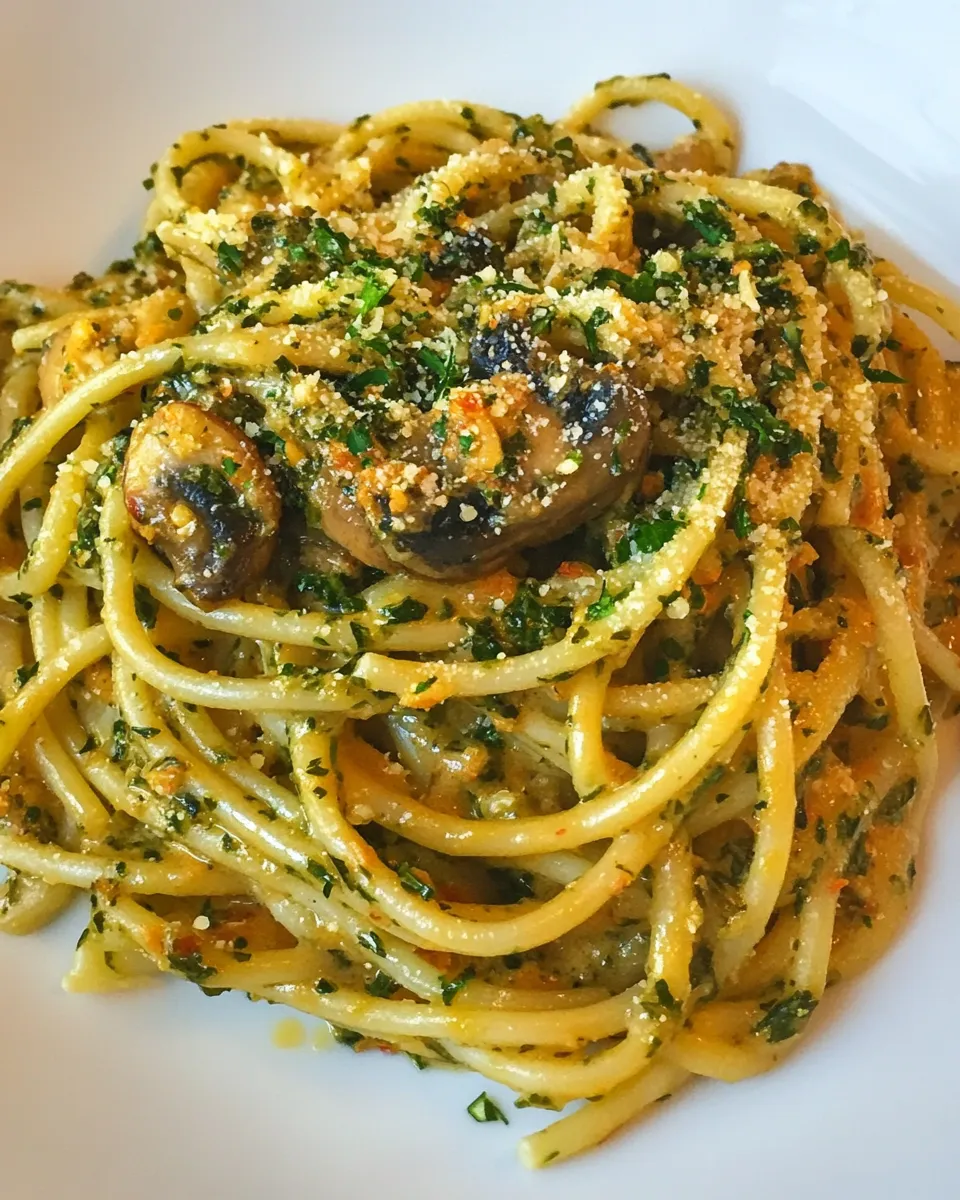 Homemade Cheesy Mushroom & Zucchini Pasta photo