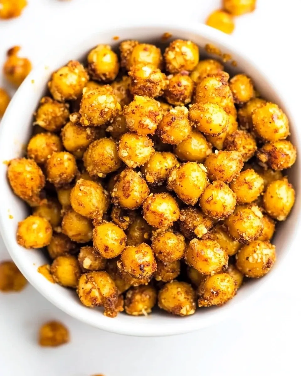 Easy Cheesy Nacho Roasted Chickpeas (Easy!) photo