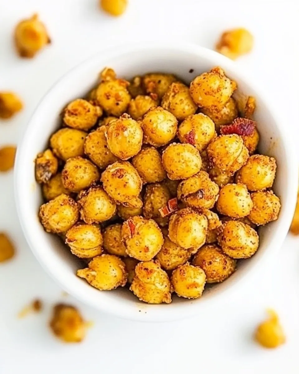 Healthy Cheesy Nacho Roasted Chickpeas (Easy!) recipe photo