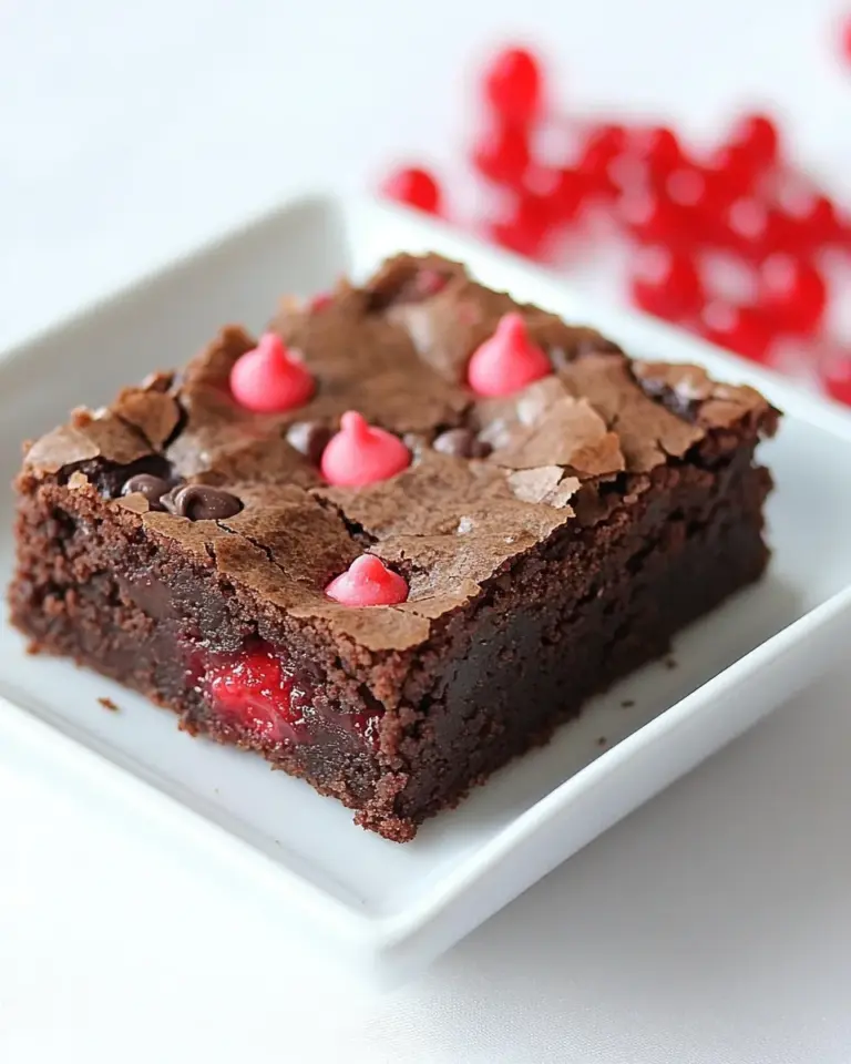 Homemade Cherry Chocolate Chip Brownies photo
