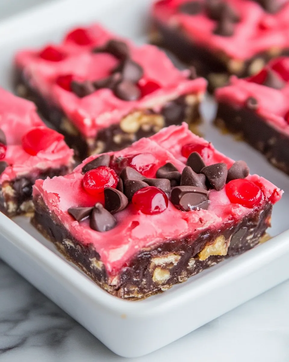 Easy Cherry Mash Bars recipe photo