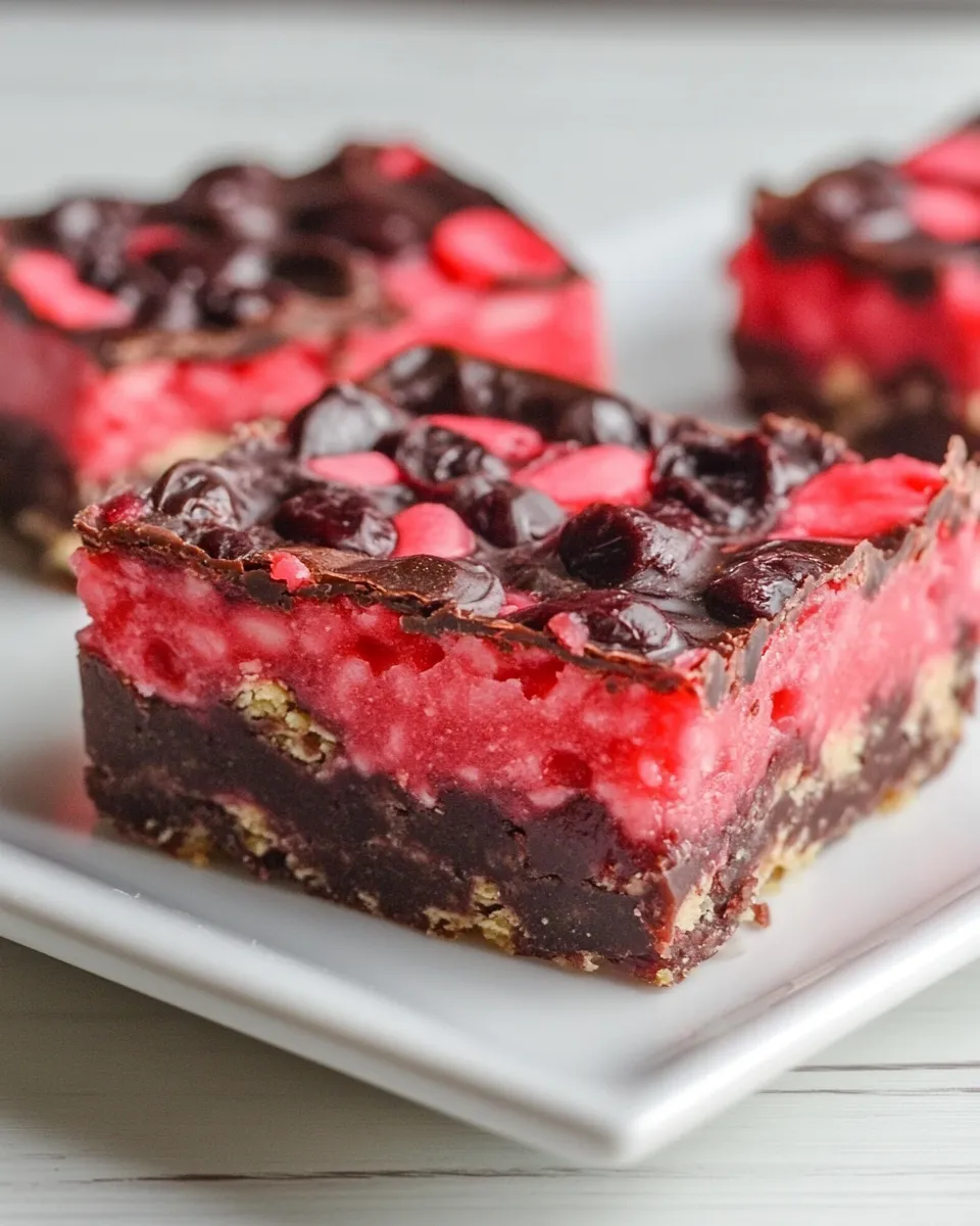 Delicious Cherry Mash Bars shot