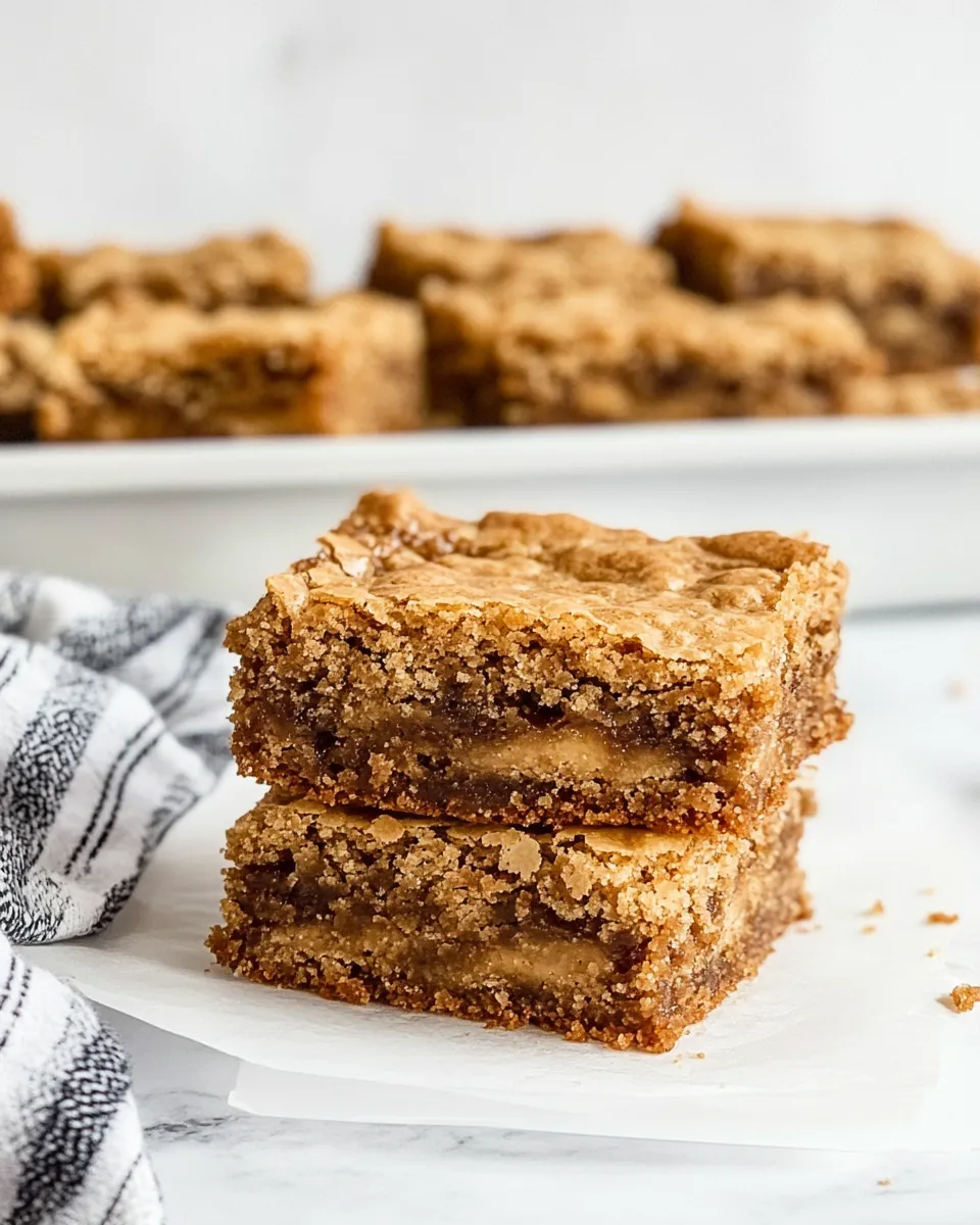 Homemade Chewy Brown Butter Blondies photo