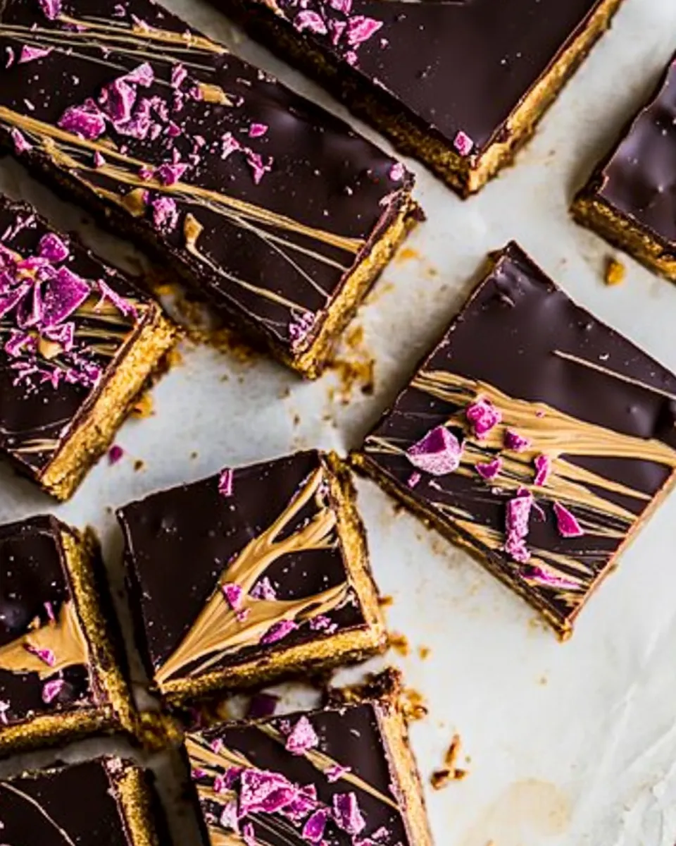 Best Chewy Chocolate Peanut Butter Bars. image
