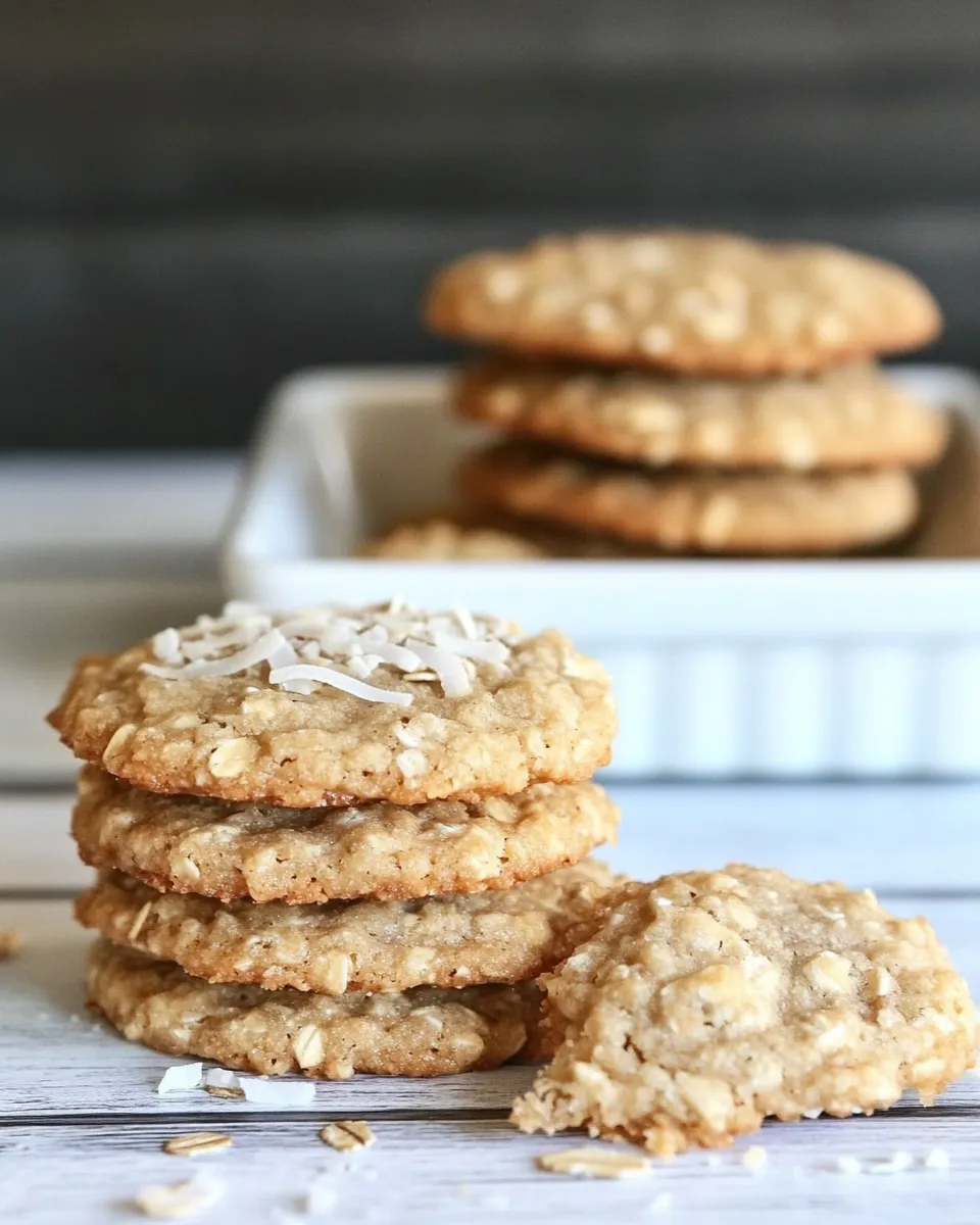 Classic Chewy Coconut Oatmeal Cookies image