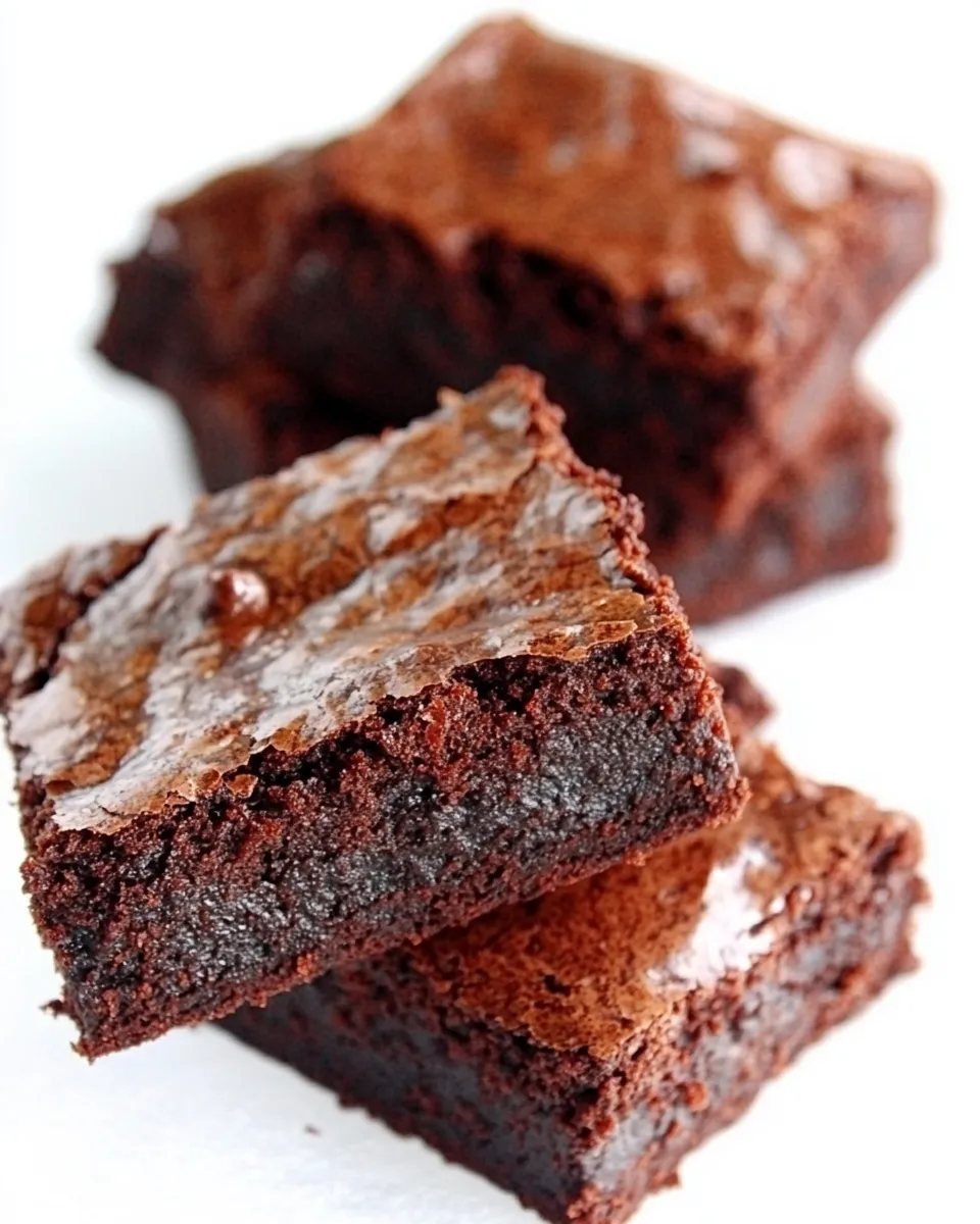 Classic Chewy, Fudgy Triple-Chocolate Brownies image