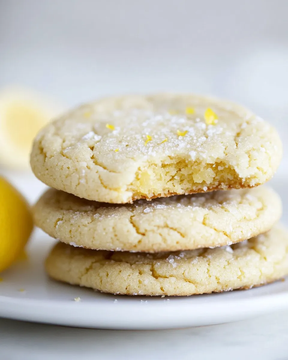 Easy Chewy Lemon Cookies. recipe photo