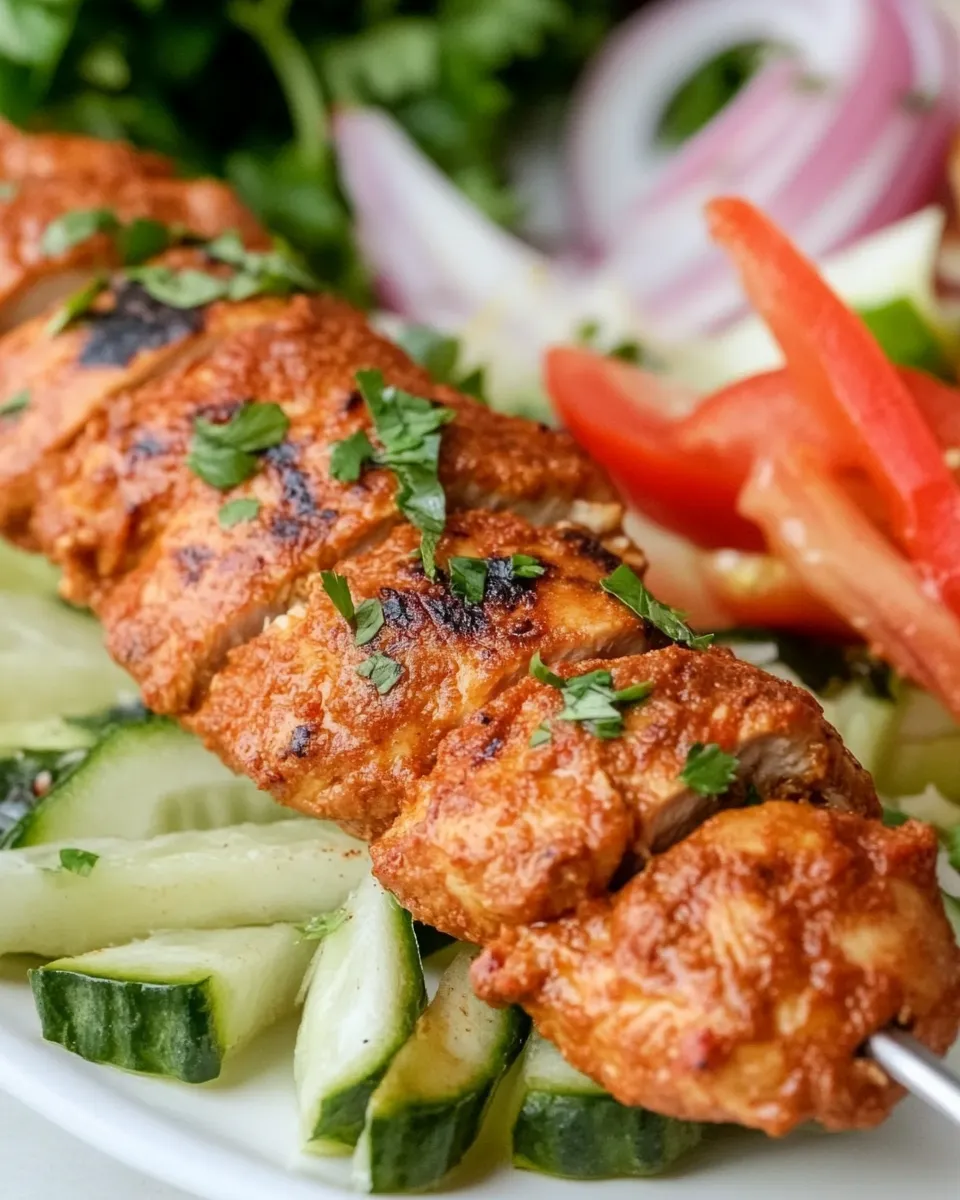 Delicious Chicken Adana food shot