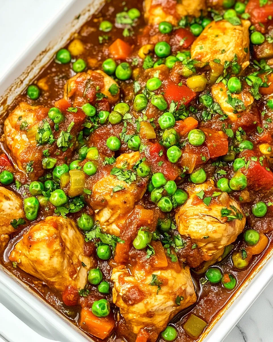 Delicious Chicken Afritada shot