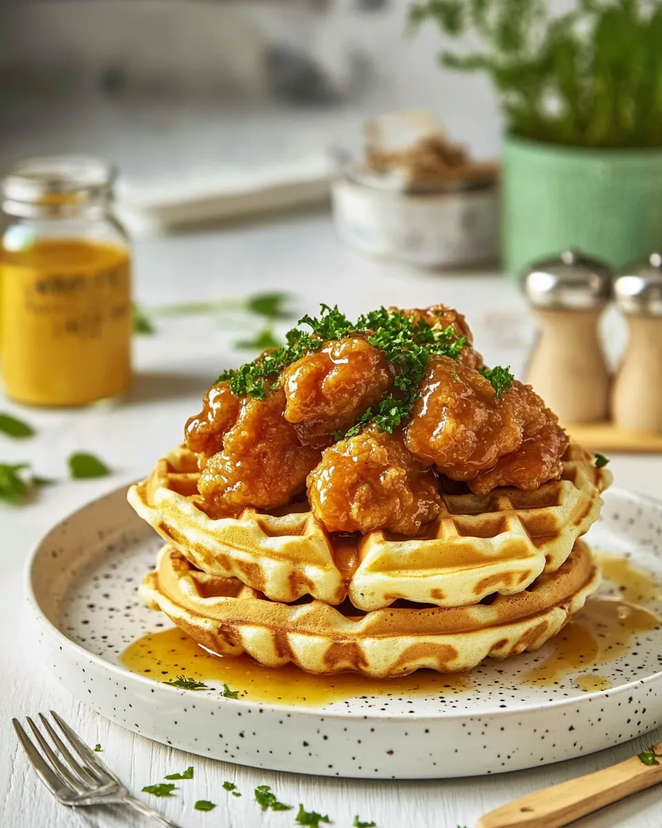 Delicious Chicken And Waffles Recipe image