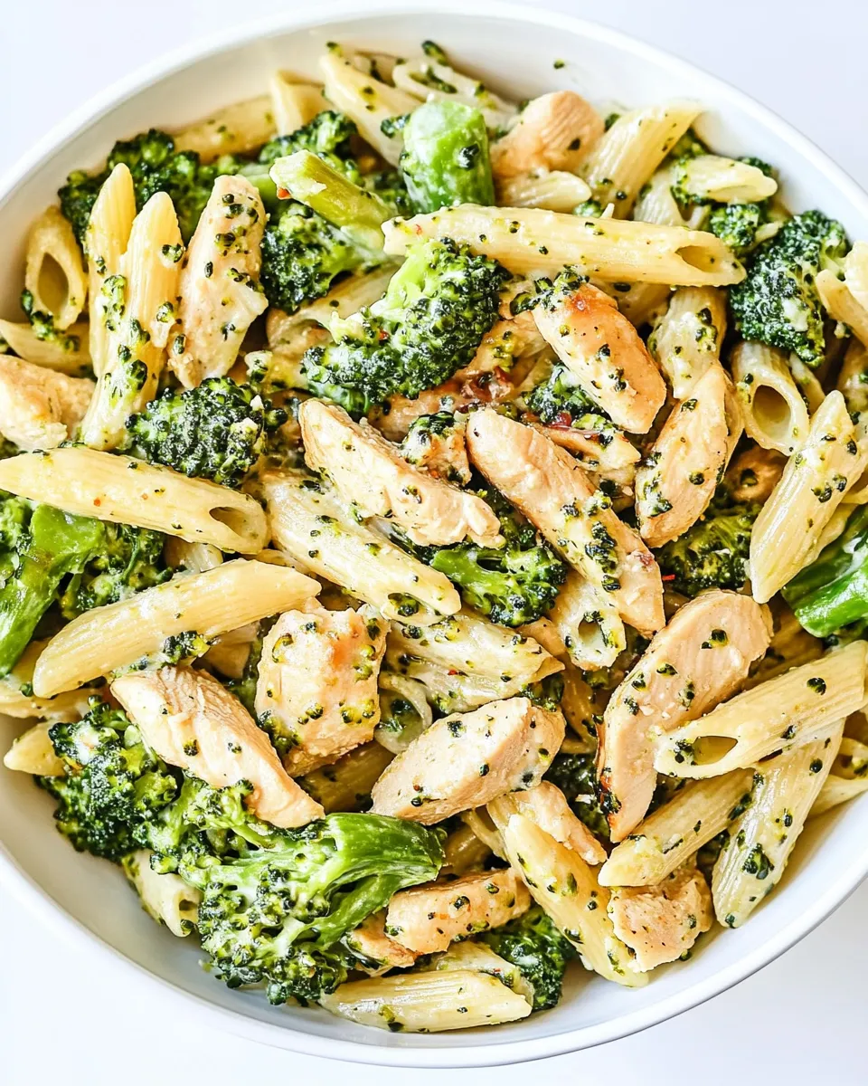 Delicious Chicken Broccoli Pasta shot