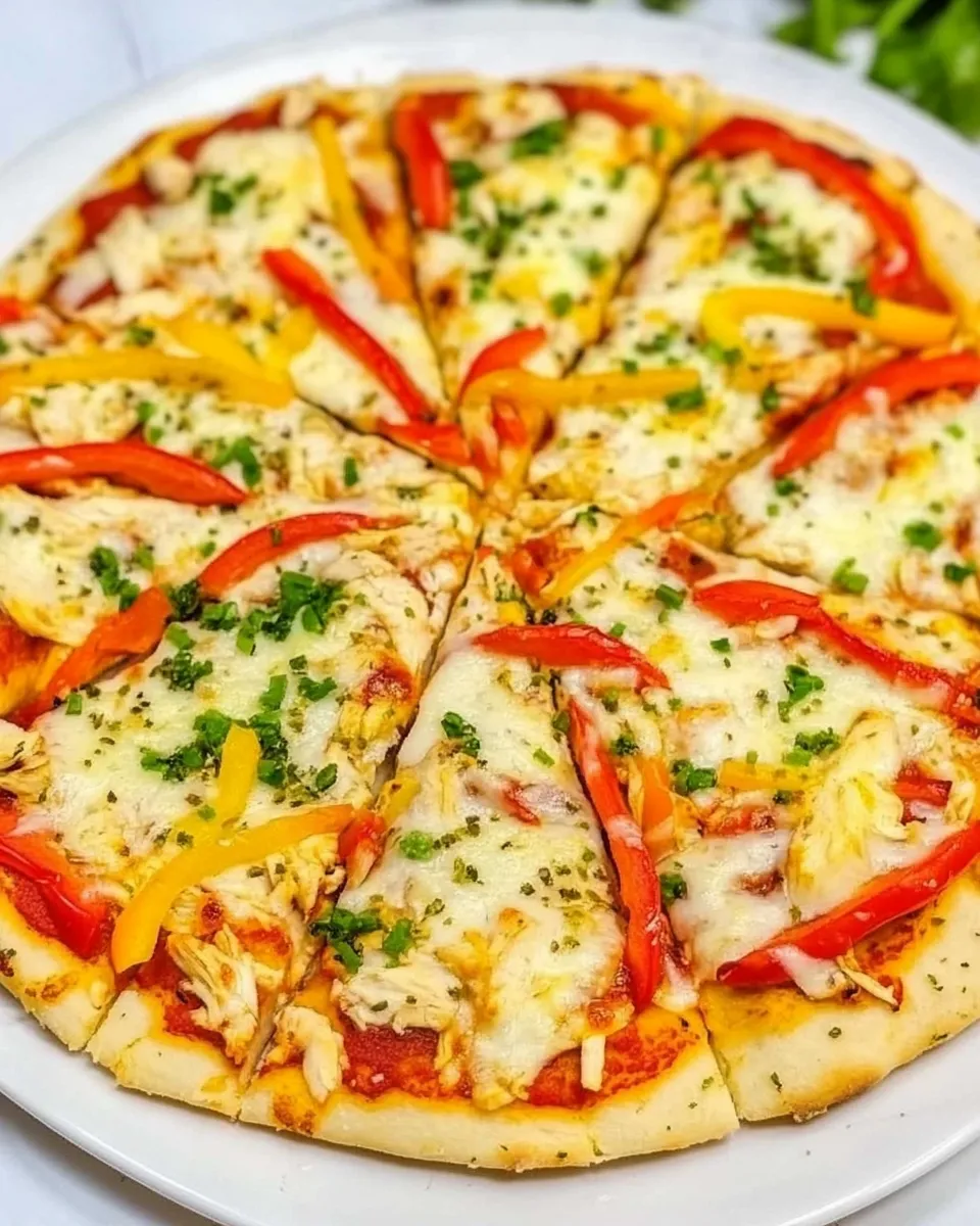 Quick Chicken Crust Pizza shot