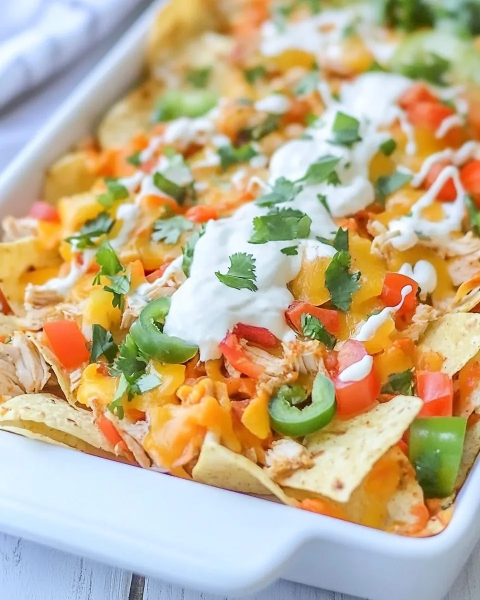 Easy Chicken Fajita Nachos recipe photo