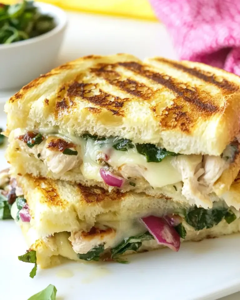 Homemade Chicken Florentine Panini photo