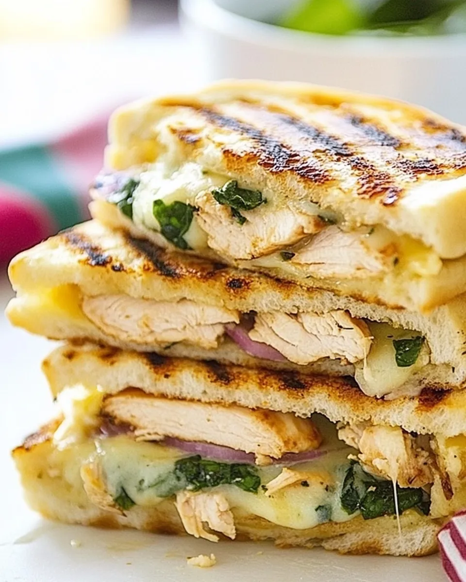 Classic Chicken Florentine Panini image