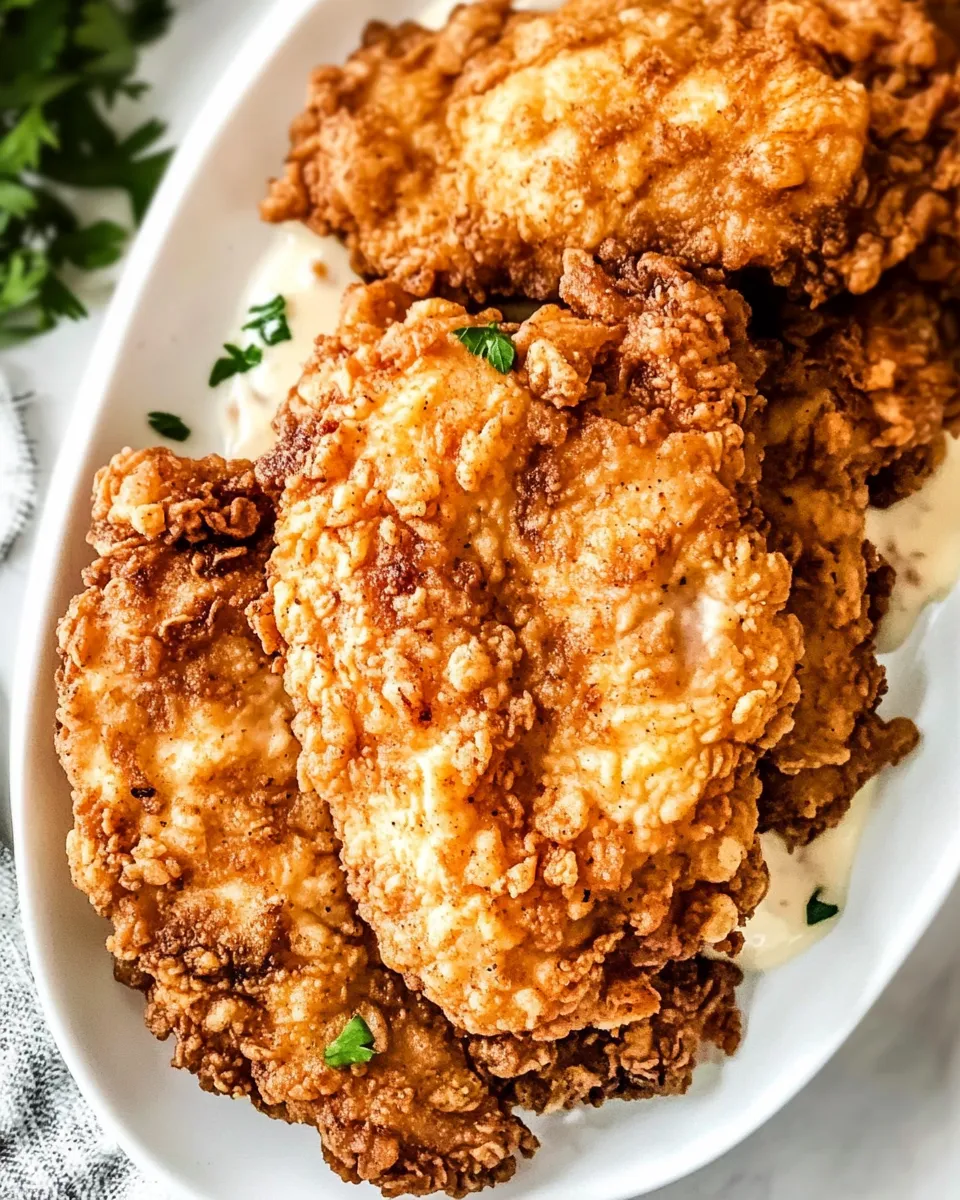 Delicious Chicken Fried Chicken shot