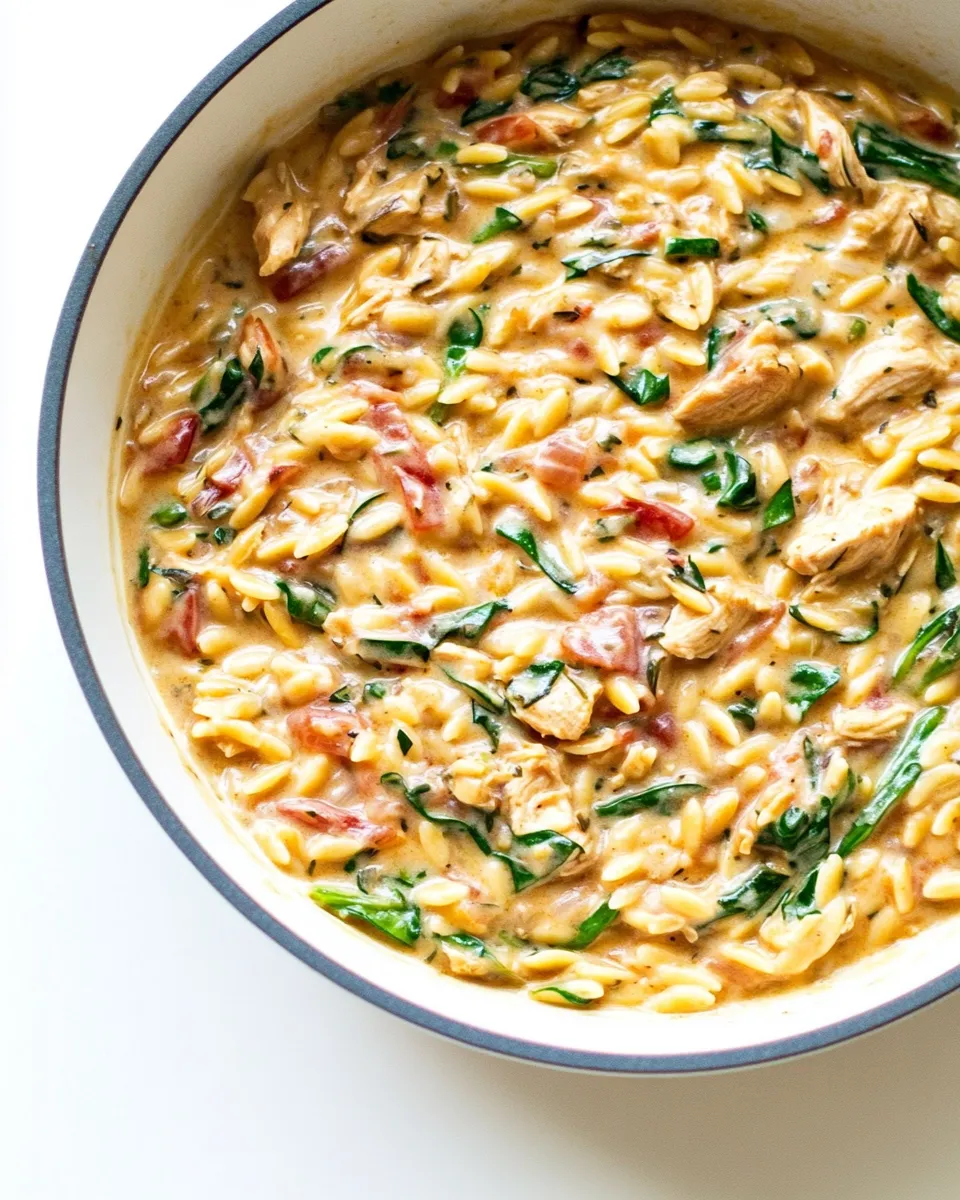Classic Chicken Orzo Recipe (One Pot!) image