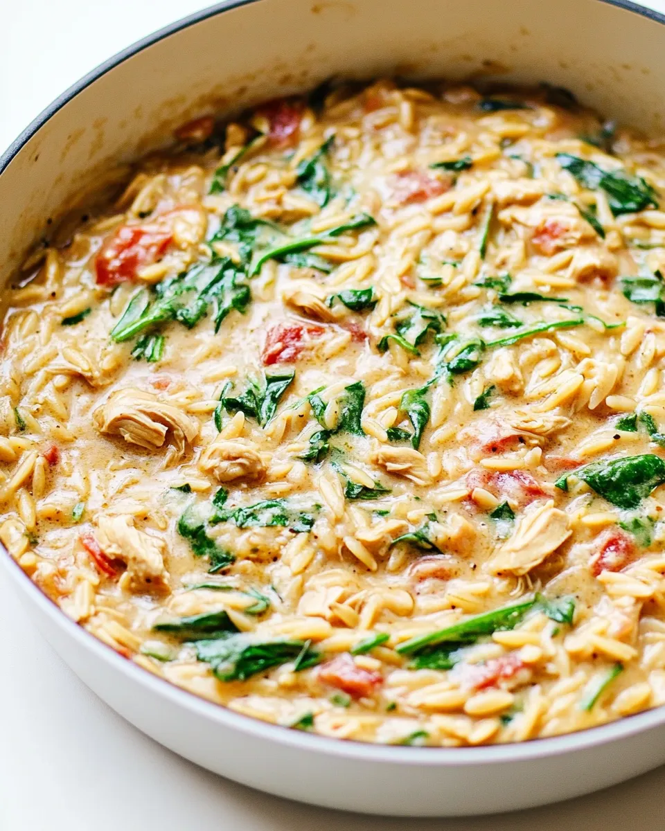 Easy Chicken Orzo Recipe (One Pot!) recipe photo