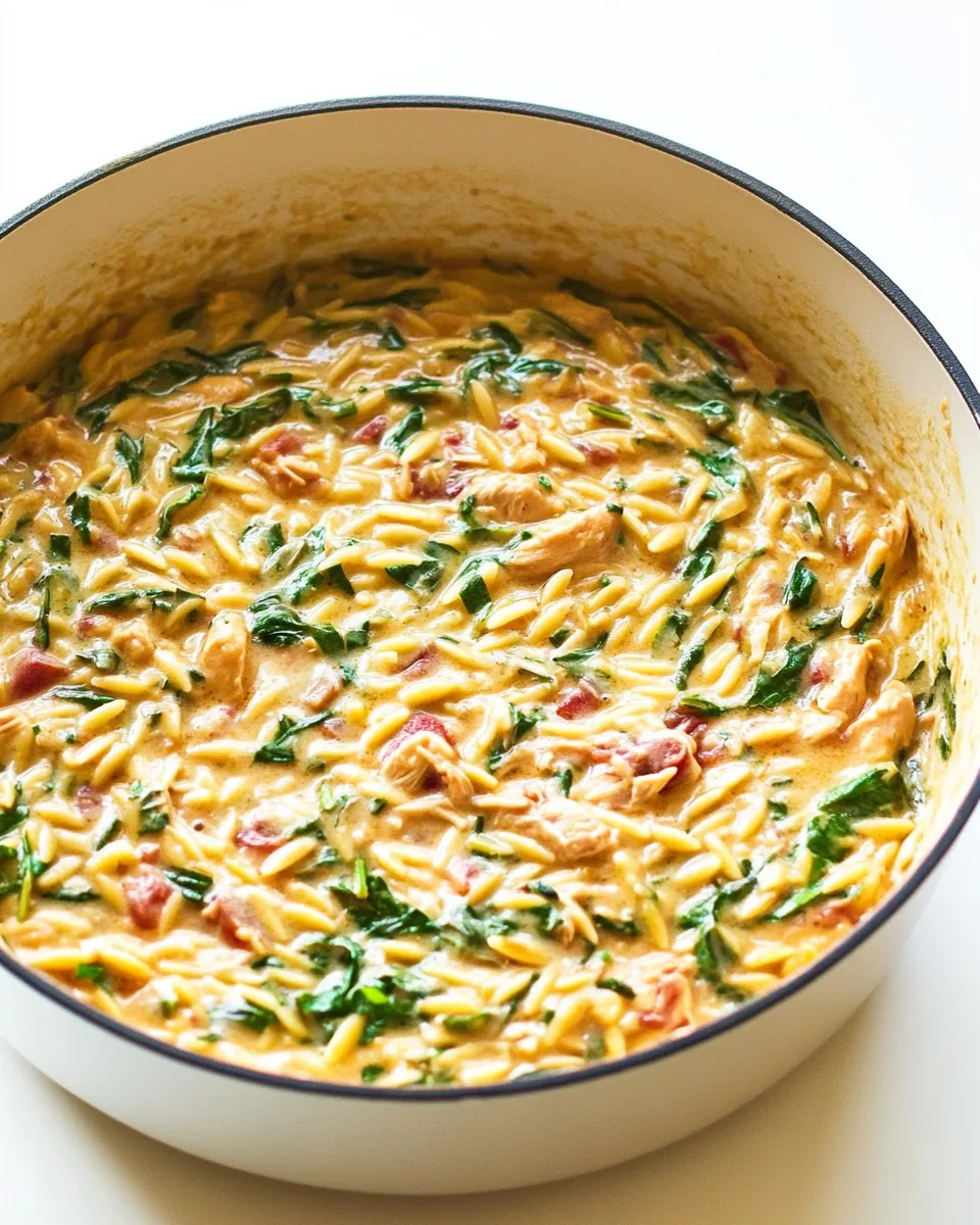 Delicious Chicken Orzo Recipe (One Pot!) shot