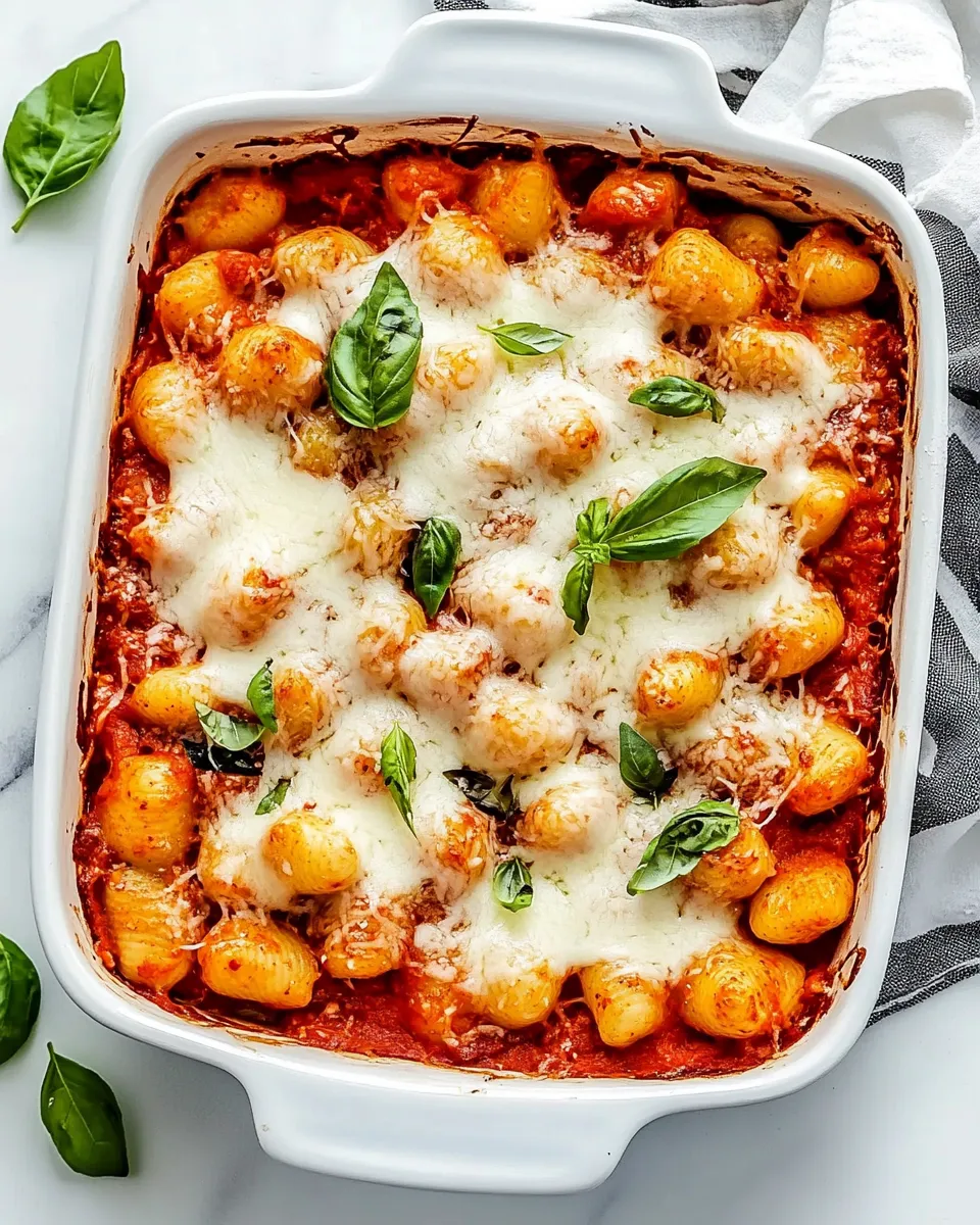 Delicious Chicken Parmesan Gnocchi Bake image