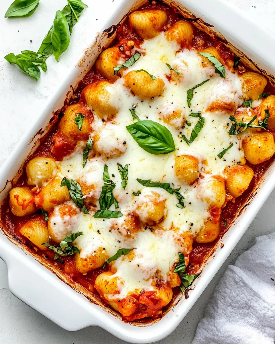 Classic Chicken Parmesan Gnocchi Bake recipe photo