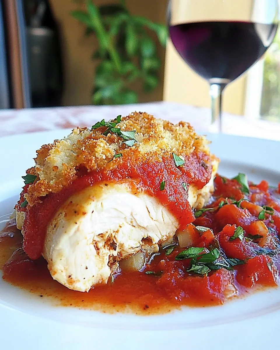 Easy Chicken Parmesan Rollatini shot