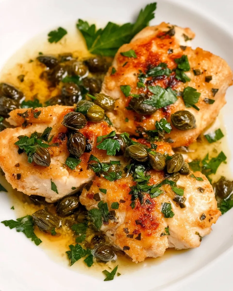 Easy Chicken Piccata with Fried Capers photo