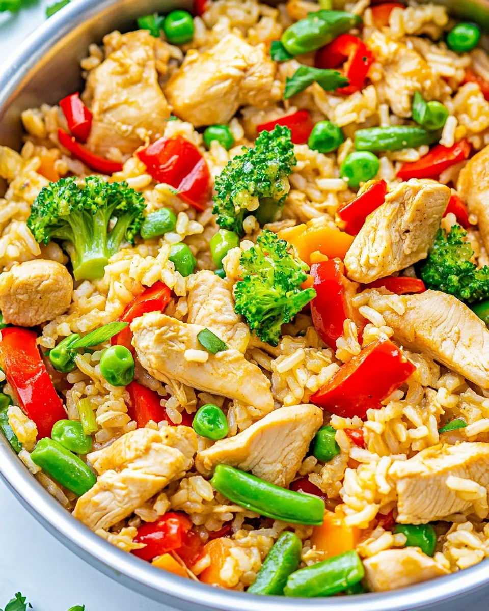 Easy Chicken, Rice, and Vegetable Skillet recipe photo