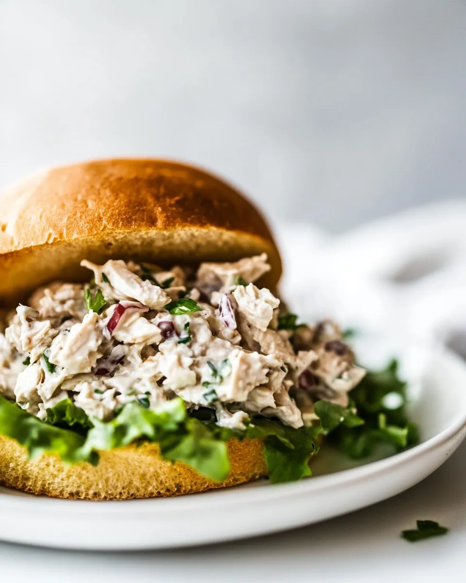 Homemade Chicken Salad Sandwich recipe photo