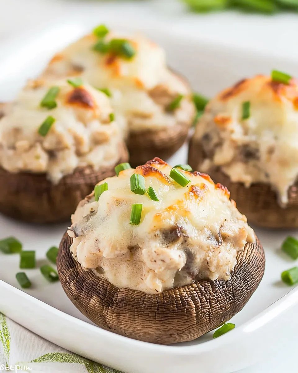 Easy Chicken Stuffed Mushrooms Recipe picture