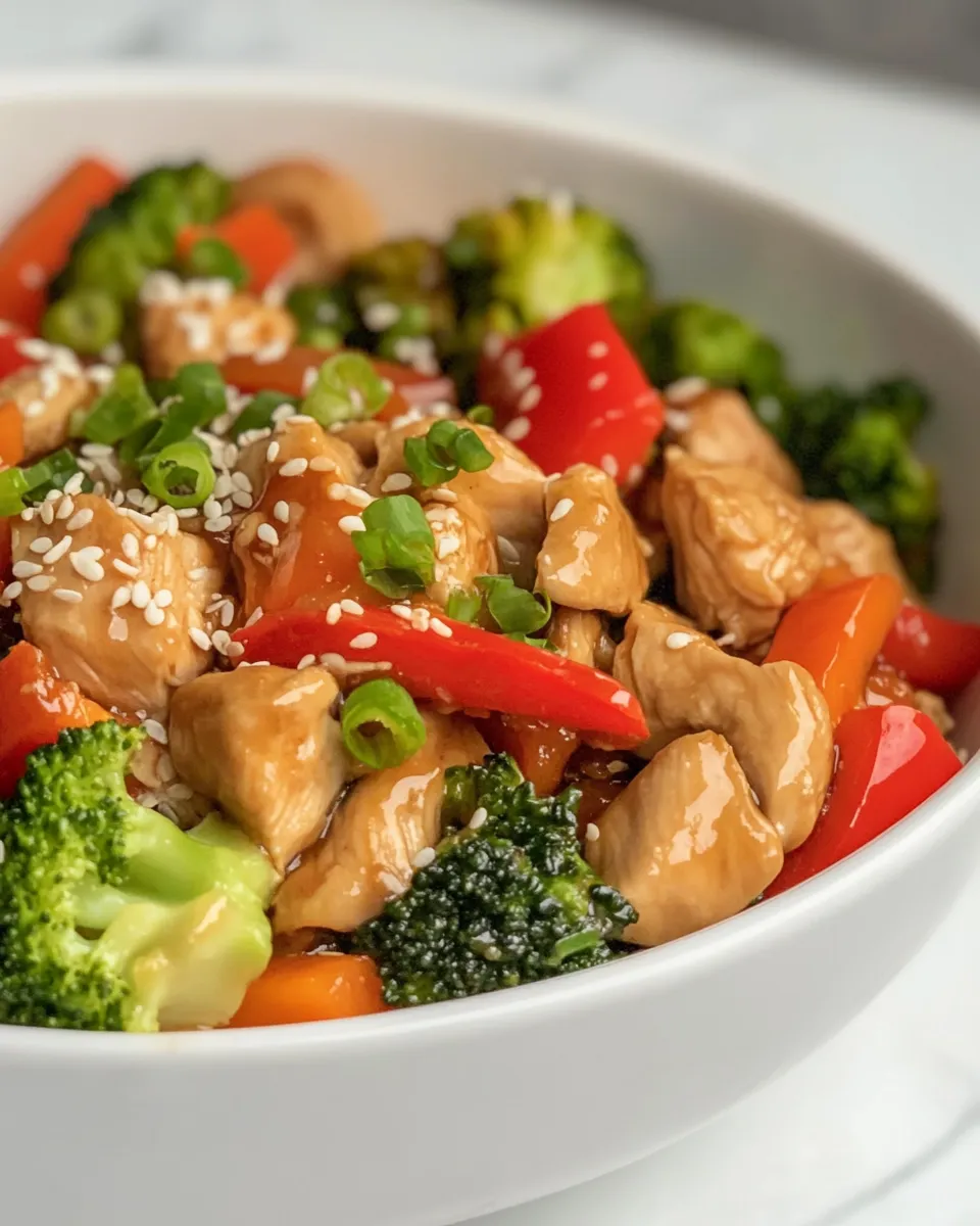 Delicious Chicken Teriyaki Bowl shot
