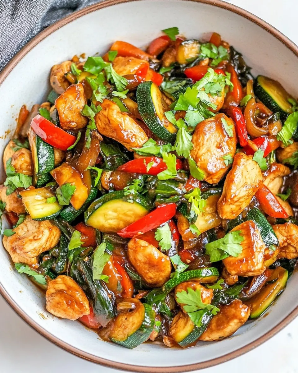 Easy Chicken Vegetable Stir Fry with Zucchini recipe photo