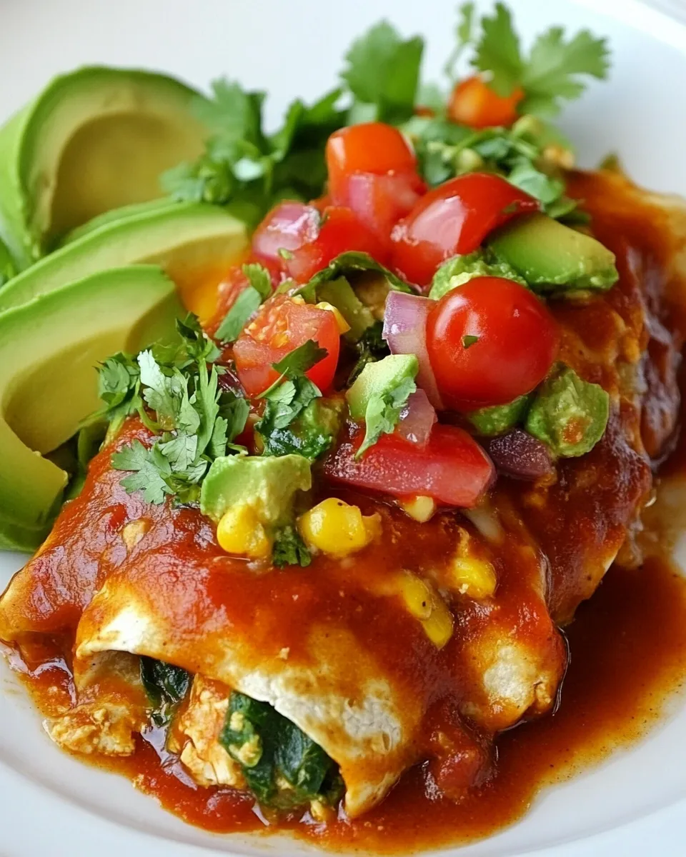 Delicious Chicken and Spinach Enchiladas image