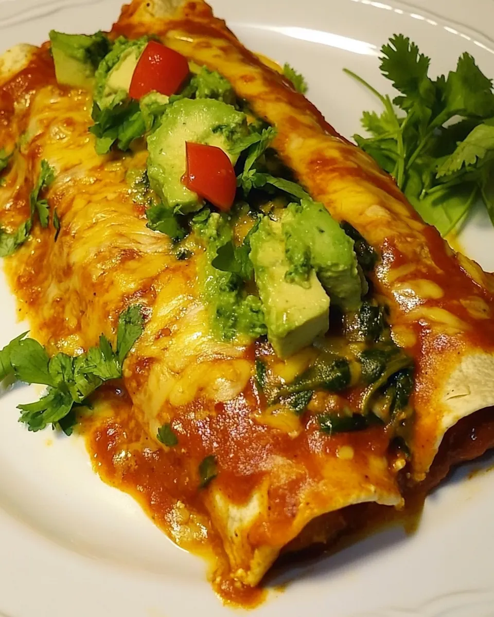 Easy Chicken and Spinach Enchiladas recipe photo
