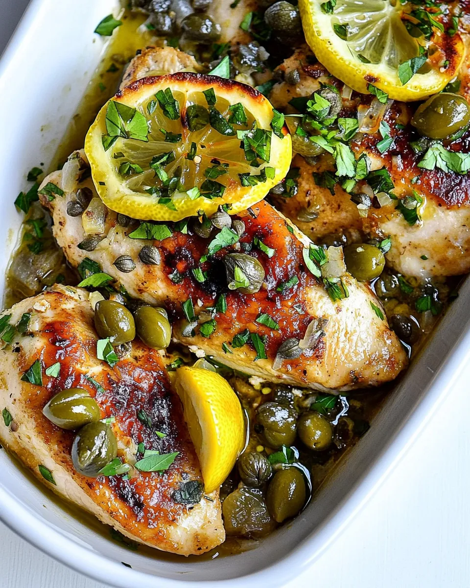Classic Chicken with Lemon, Green Olives, and Capers image