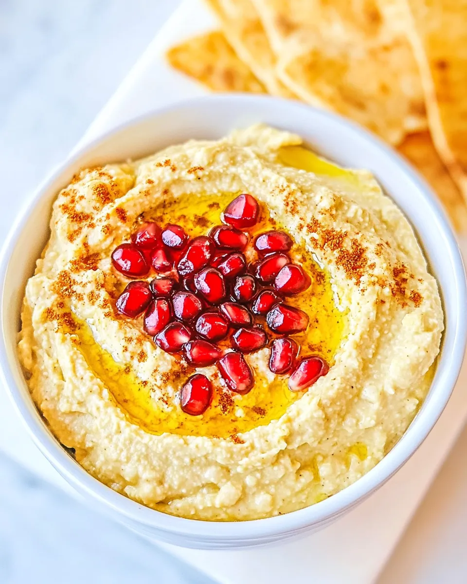 Classic Chickpea Dip with Toasted Cumin and Pomegranate image