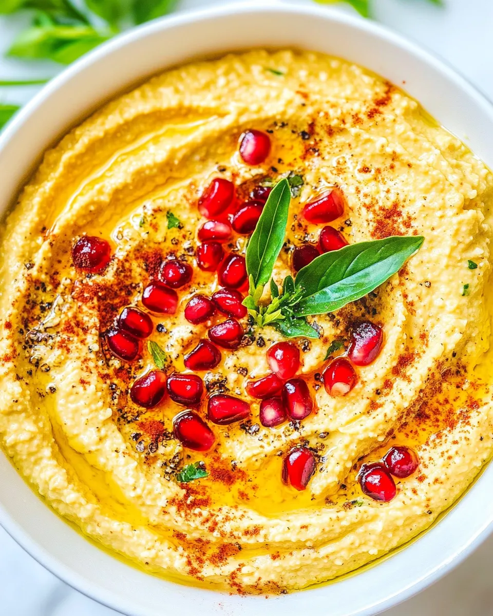Easy Chickpea Dip with Toasted Cumin and Pomegranate recipe photo