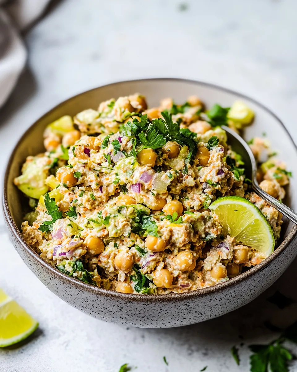 Delicious Chickpea Tuna Salad (Vegan) image