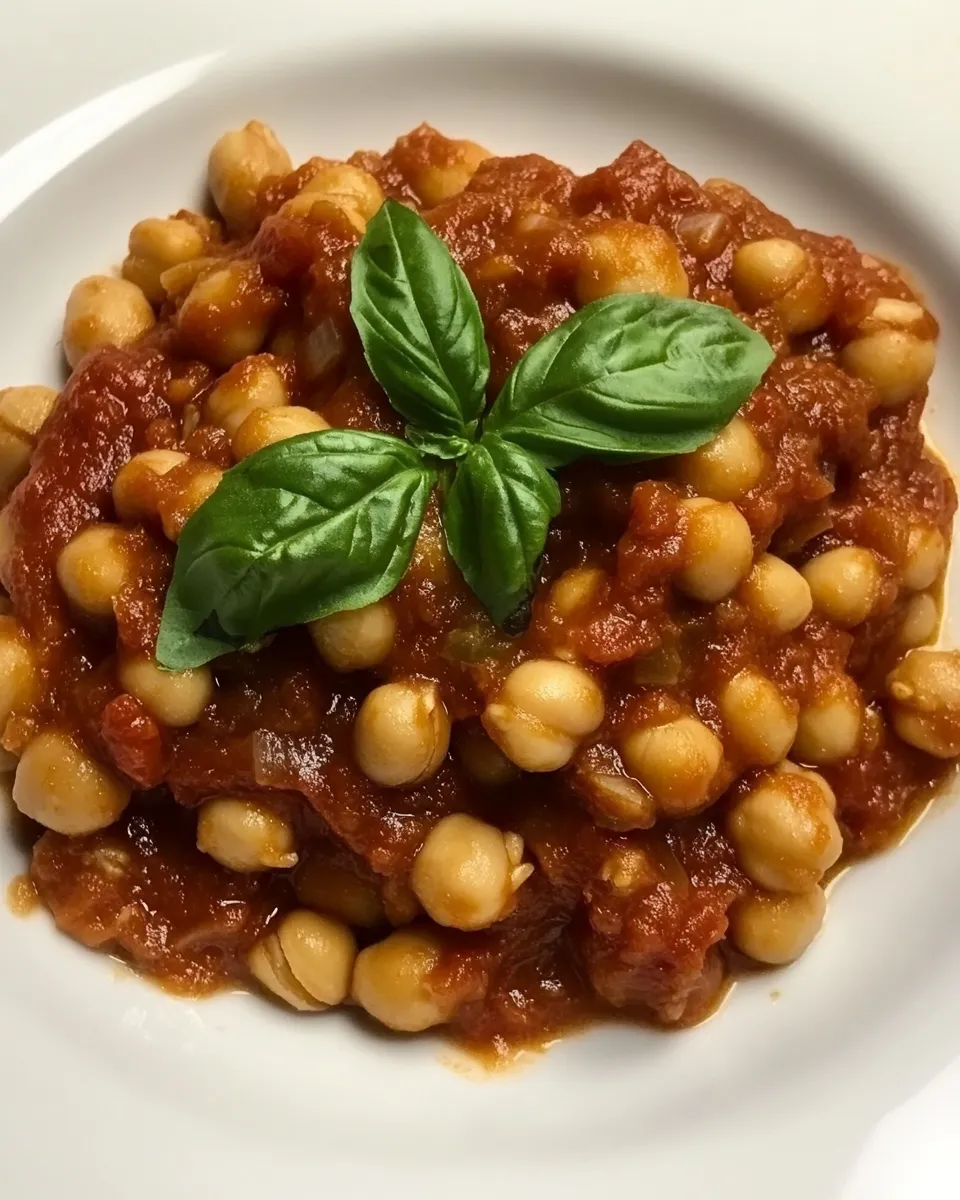 Homemade Chickpeas in Tomato Sauce photo