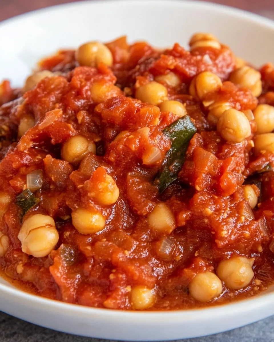 Classic Chickpeas in Tomato Sauce image