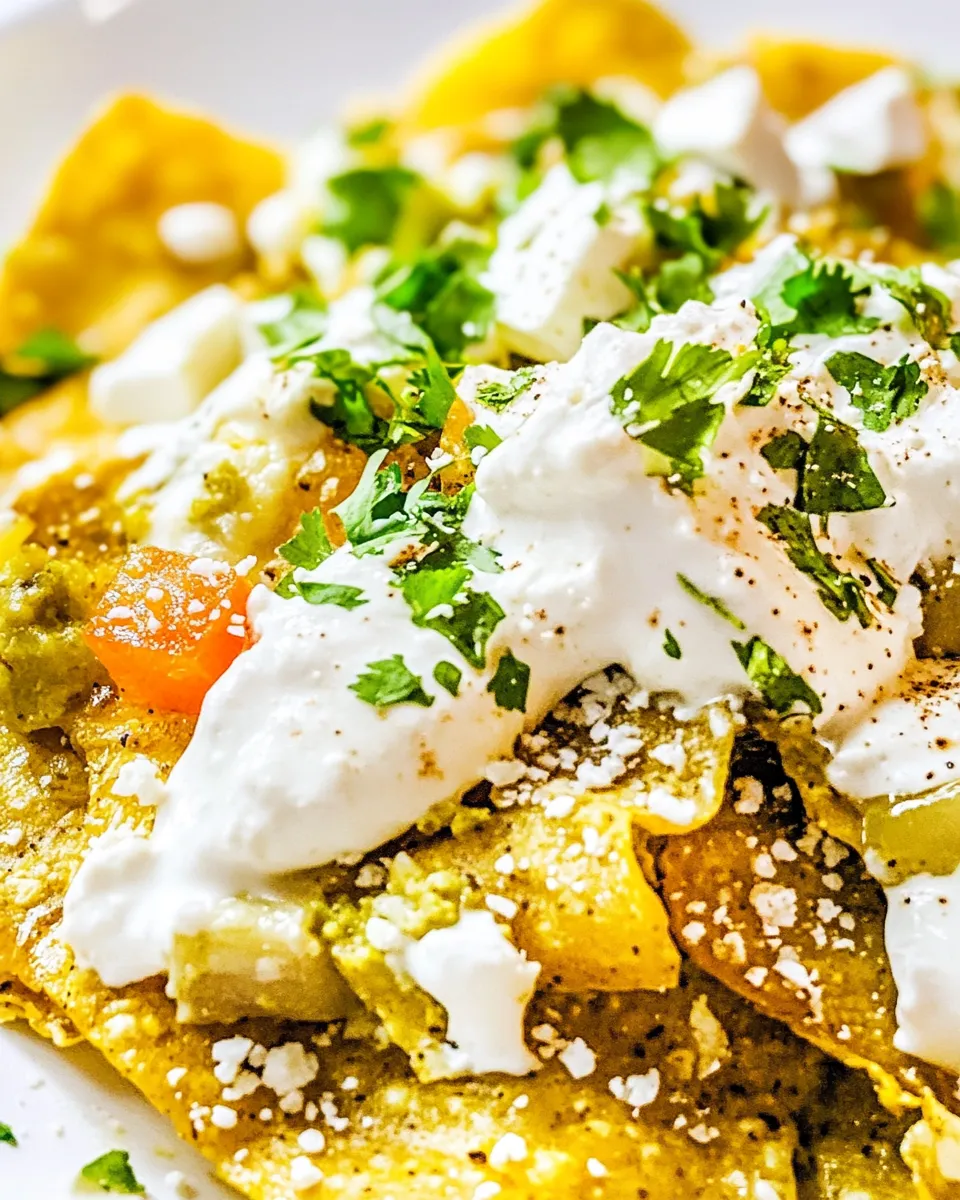 Homemade Chilaquiles Verdes photo