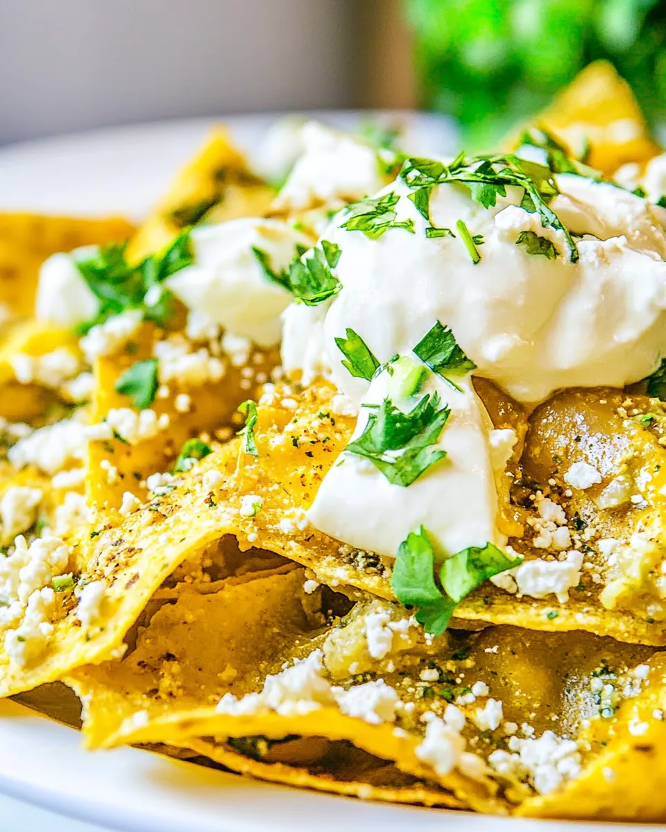 Easy Chilaquiles Verdes recipe photo