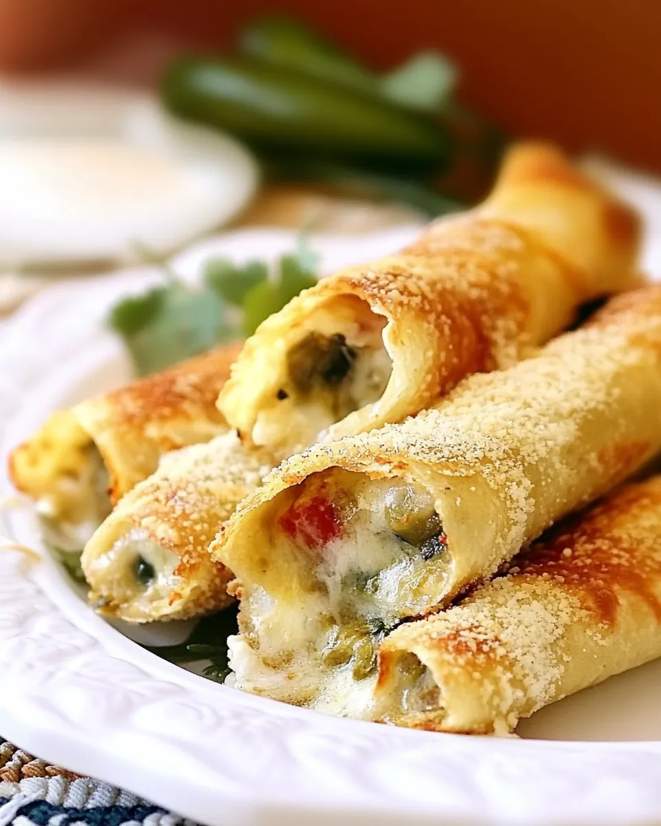 Delicious Chile Relleno Flautas shot